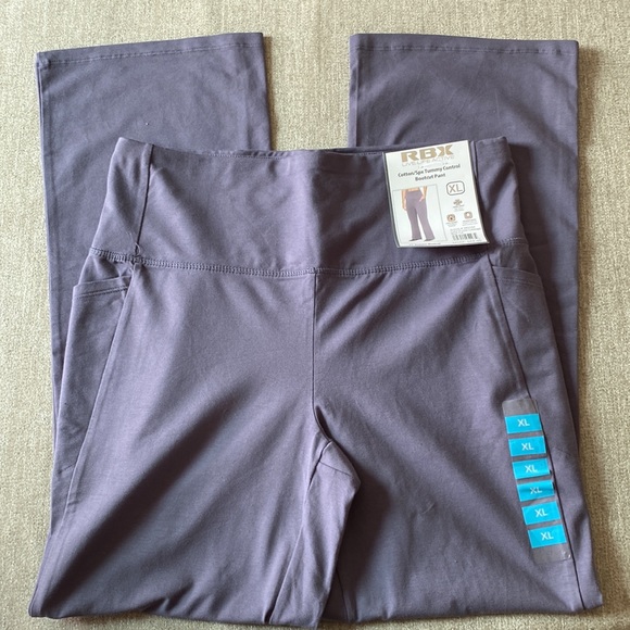 RBX purple BootCut Tummy Control athletic pants Size XL. NWT. - Picture 5 of 10